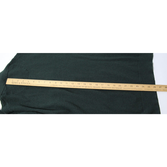 Jos A Banks Green Waffle Knit 1/4 Zip Sweater LS Men's XXL Cotton Wool Blend - Picture 8 of 9